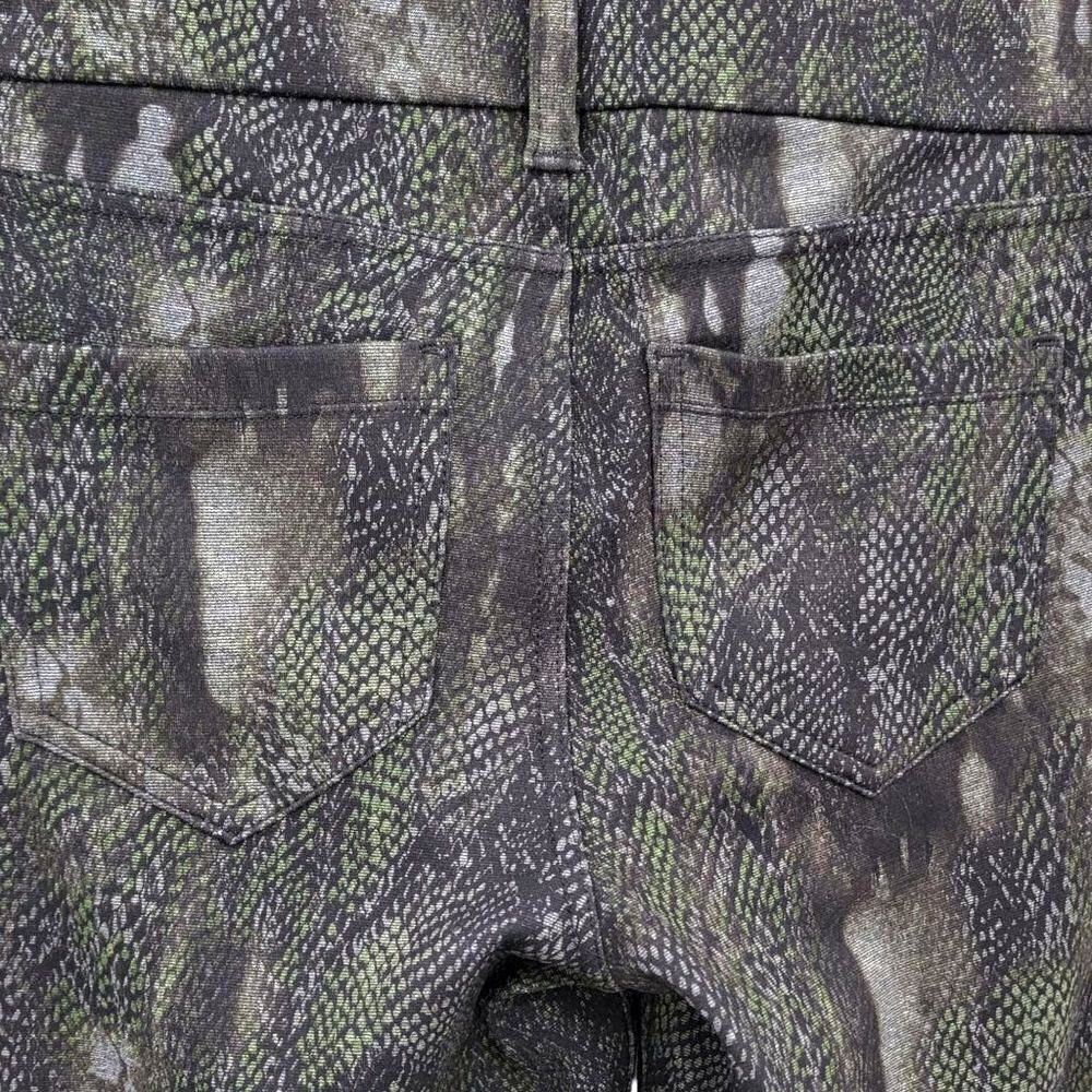 Liverpool Snake Print Grey Olive Jegging Pants 28 - Picture 5 of 5